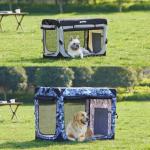 ZOMISIA 30-Inch Collapsible Dog Crate for Travel