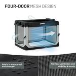 ZOMISIA 30-Inch Collapsible Dog Crate for Travel