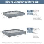 XXL Washable Orthopedic Dog Bed with Bolster