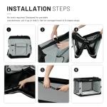 ZOMISIA 30-Inch Collapsible Dog Crate for Travel