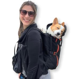 Maxine One Medium Dog Backpack Carrier - Black