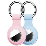 Linsaner 2 Pack AirTag Holder Keychain Accessories