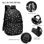 Dog Paw Printed Backpack Set with Lunch Bag