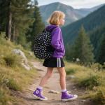 Dog Paw Printed Backpack Set with Lunch Bag