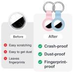 Linsaner 2 Pack AirTag Holder Keychain Accessories