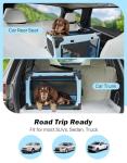 Portable 20-Inch Collapsible Dog Crate for Travel