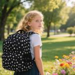 Dog Paw Printed Backpack Set with Lunch Bag
