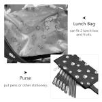 Dog Paw Printed Backpack Set with Lunch Bag