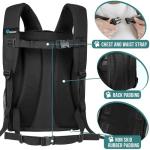 PetAmi Ventilated Dog Backpack Carrier - Black