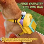Dog Backpack Harness with Leash and Poop Bag