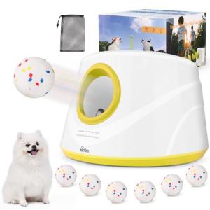 HETOO Automatic Dog Ball Launcher with 6 Balls