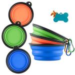 Collapsible Silicone Dog Bowl for Travel and Food