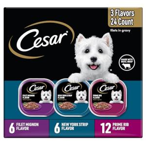 Cesar Wet Dog Food Variety Pack, 24 Count