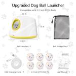 HETOO Automatic Dog Ball Launcher with 6 Balls