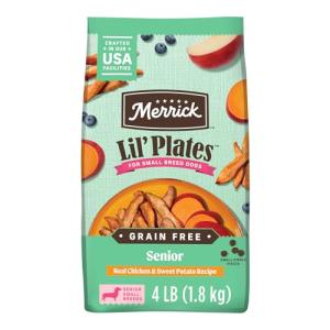 Merrick Grain Free Senior Dry Dog Food 4lb