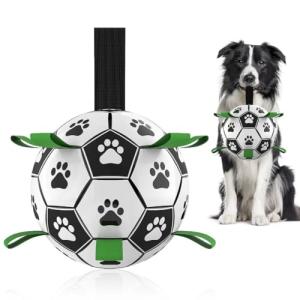 World Cup Soccer Ball Dog Toy with Straps