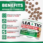 Natural Flea and Tick Chews for Dogs - 170 Treats