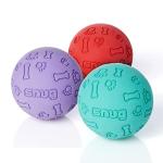 Durable Rubber Dog Balls - 3 Pack for Small Dogs
