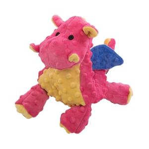 goDog Large Coral Bubble Plush Dragon Toy