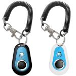 Dog Training Clicker with Wrist Band - Black & White