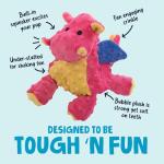 goDog Large Coral Bubble Plush Dragon Toy