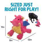 goDog Large Coral Bubble Plush Dragon Toy