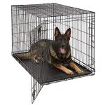 XL Folding Dog Crate with Leak-Proof Pan and Divider