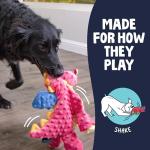 goDog Large Coral Bubble Plush Dragon Toy