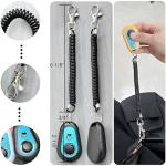 Dog Training Clicker with Wrist Band - Black & White