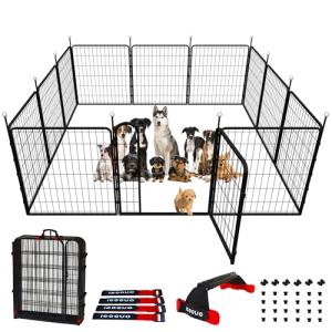 Portable 32" Dog Playpen for Indoor and Outdoor