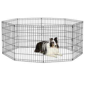Folding Metal Dog Exercise Pen - 16 Sq Ft