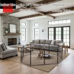 Portable 32" Dog Playpen for Indoor and Outdoor