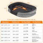 Orthopedic Gel Memory Foam Dog Bed - Medium