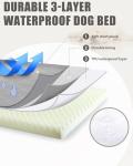 NUPIDA XL Waterproof Orthopedic Dog Bed, 41x27 Inch