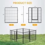 32-Inch 8-Panel Dog Playpen for Indoor/Outdoor Fun