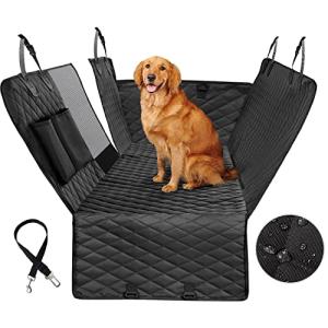 Waterproof Dog Car Seat Cover with Mesh Window