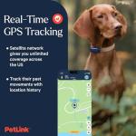 PetLink Waterproof GPS Dog Tracker with Virtual Fence