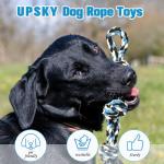 UPSKY Nearly Indestructible Dog Rope Toys Set