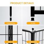 32-Inch 8-Panel Dog Playpen for Indoor/Outdoor Fun