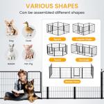 32-Inch 8-Panel Dog Playpen for Indoor/Outdoor Fun