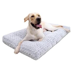 Deluxe Plush Washable Dog Bed - Anti-Slip Mat