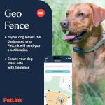 PetLink Waterproof GPS Dog Tracker with Virtual Fence