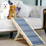 Adjustable Wooden Dog Ramp for Couch and Car