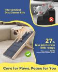 iPetba Adjustable Dog Ramp - Joint Support for Small Dogs