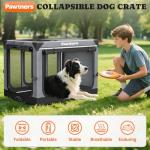 Portable 38-Inch Soft Dog Crate for Travel