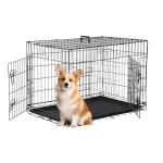 30-Inch Double Door Dog Crate with Divider