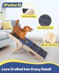 iPetba Adjustable Dog Ramp - Joint Support for Small Dogs
