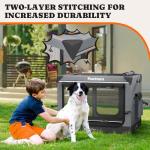Portable 38-Inch Soft Dog Crate for Travel