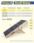 iPetba Adjustable Dog Ramp - Joint Support for Small Dogs
