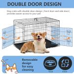 30-Inch Double Door Dog Crate with Divider
